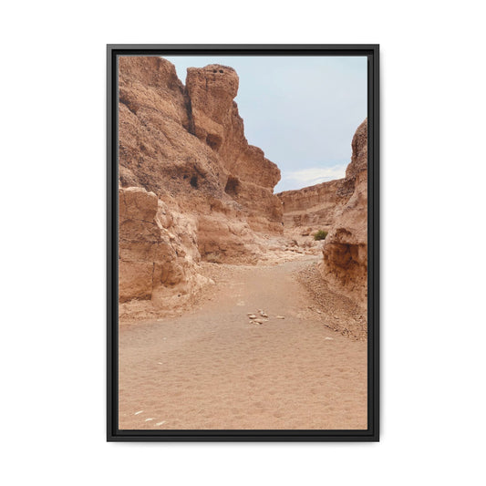 Desert Landscape Wall Art, Framed Matte Canvas Print, Home Decor, Nature Lover Gift, Office Wall Art, Boho Decor, Rustic Aesthetic
